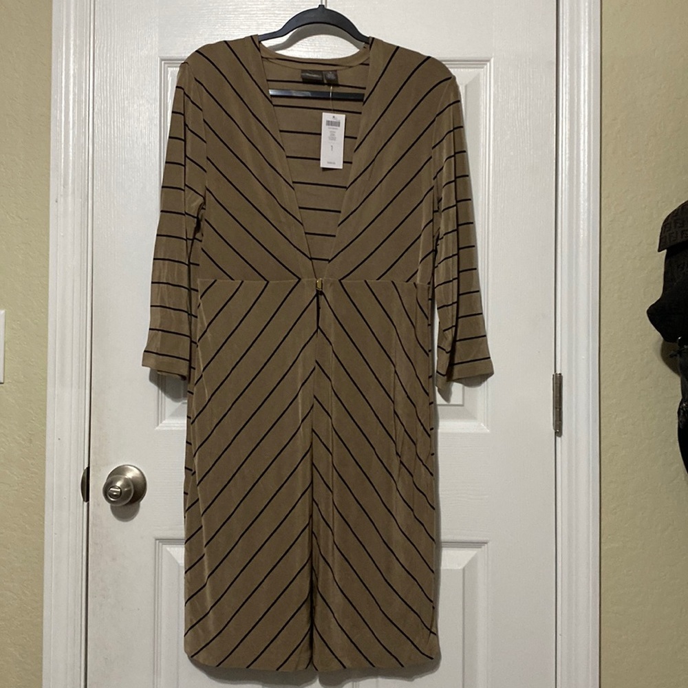 NWT Chico’s Stripped Duster Jacket Size:1